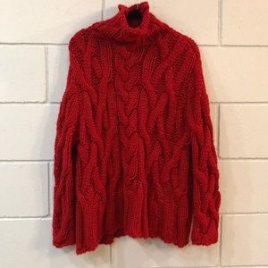 Zara knit red sweater
